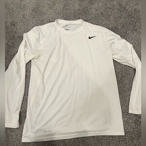 Medium Nike dry fit white shirt